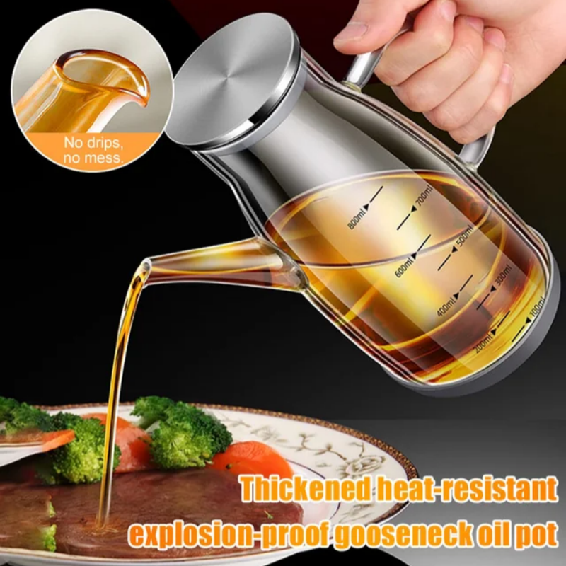 Kitchen Essentials Oil Dispenser Bottle with Drip Free Spout