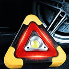 3-IN-1 solar emergency triangle warning light at the roadside