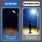 Motion Sensor Solar Street Light with Remote