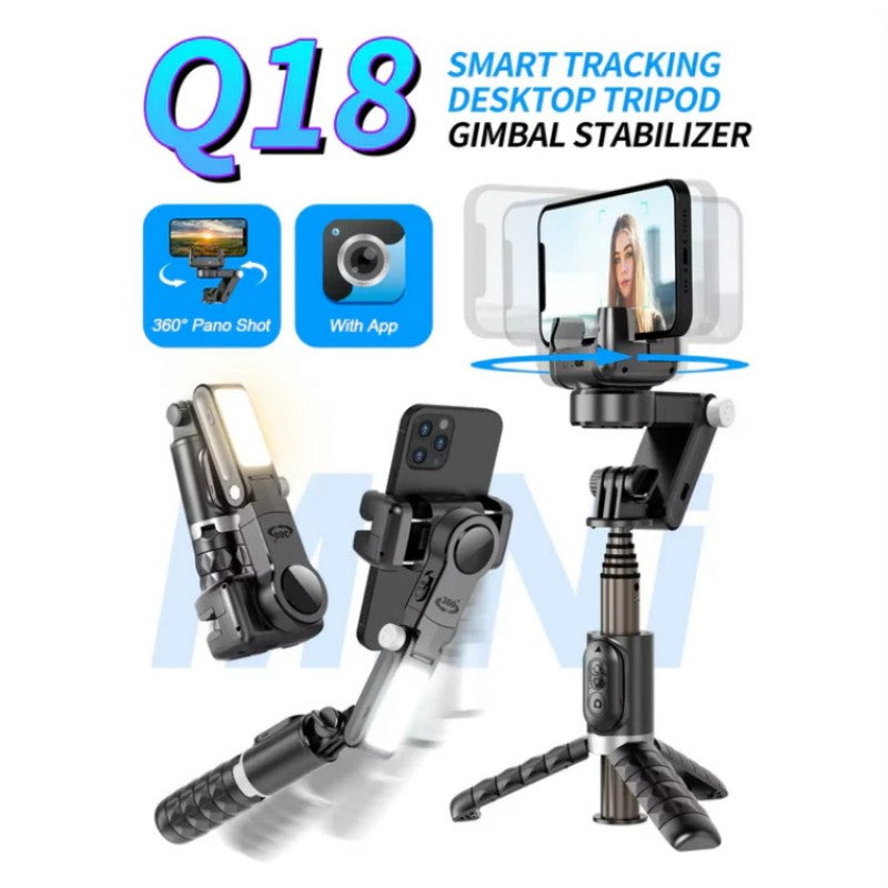 Sales - 360° Rotating 3-Axis Foldable Gimbal Stabilizer for Smartphones Recording