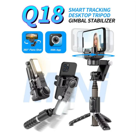 Sales - 360° Rotating 3-Axis Foldable Gimbal Stabilizer for Smartphones Recording