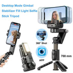 Sales - 360° Rotating 3-Axis Foldable Gimbal Stabilizer for Smartphones Recording