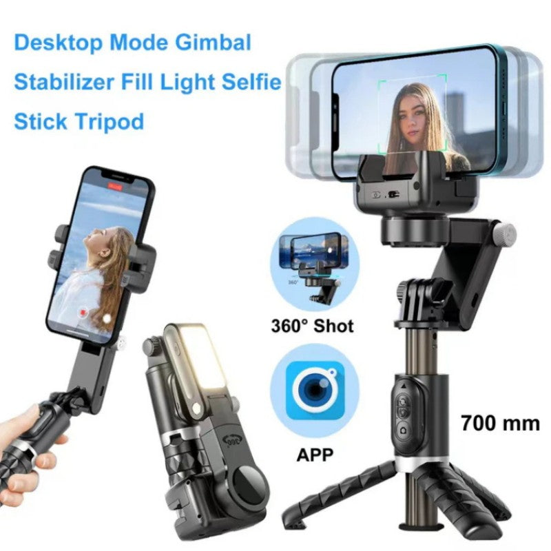 Sales - 360° Rotating 3-Axis Foldable Gimbal Stabilizer for Smartphones Recording