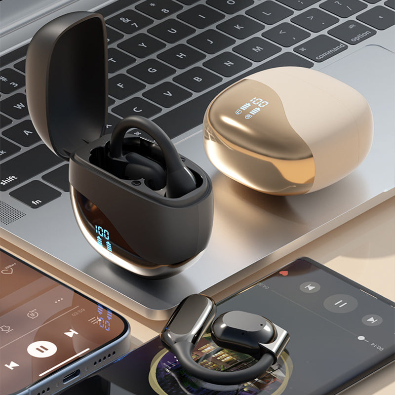 360° ACS Panoramic Sound Effects Wireless Open Ear Headphones with LED Display