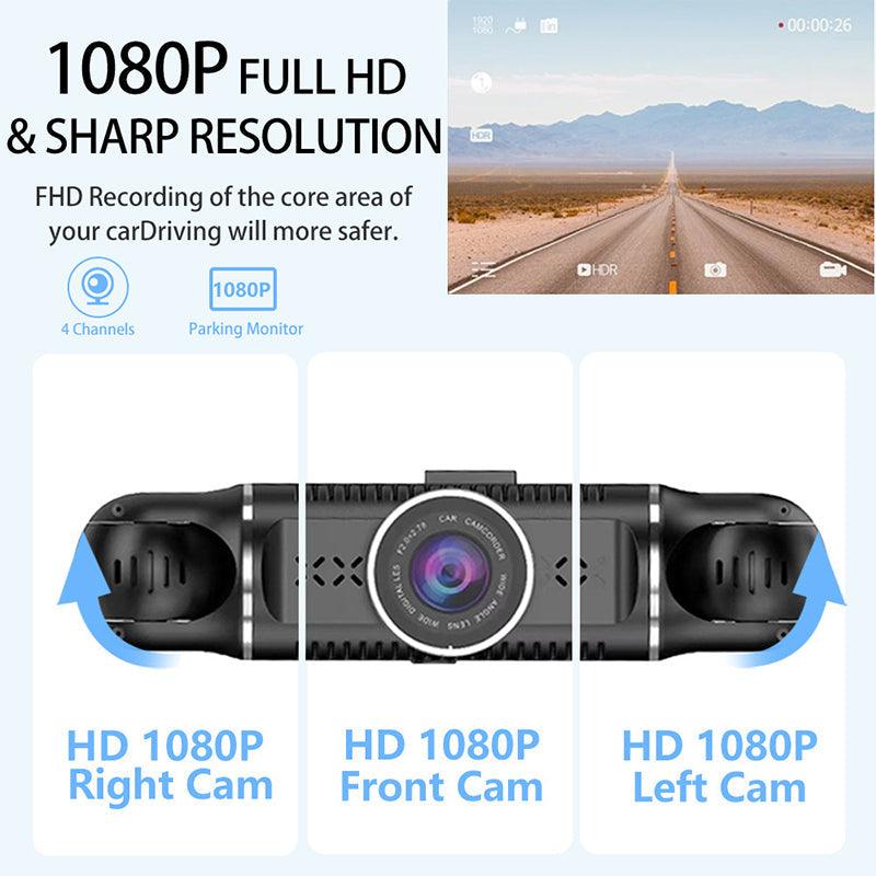 Driving Security 4-Channel 1080P Car Recorder