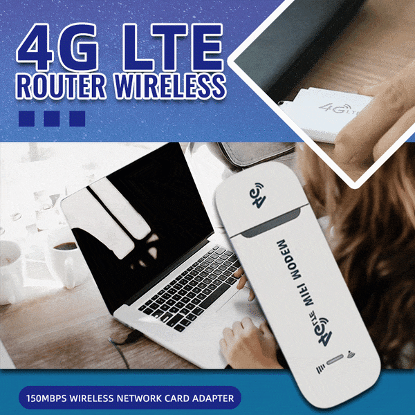 SALE – ! 4G LTE USB WiFi Router – 150Mbps, 10-User Hotspot, Global SIM Unlocked & Plug-and-Play