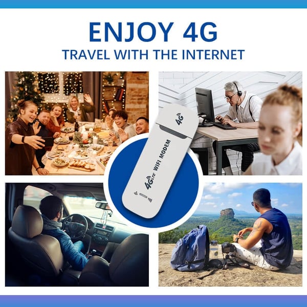 SALE – ! 4G LTE USB WiFi Router – 150Mbps, 10-User Hotspot, Global SIM Unlocked & Plug-and-Play