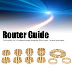 11PCS Brass Router Template Guides Bushing Kit