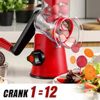 Multifunctional Manual Rotary Grater & Chopper Limit Time
