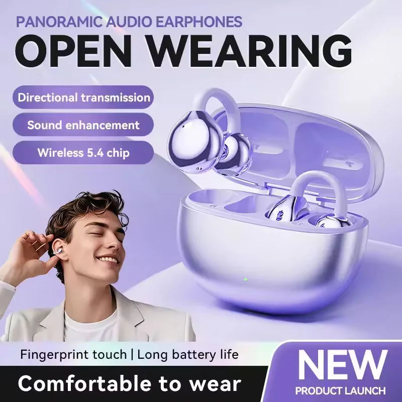 AI Ear Clip Bluetooth Headphones