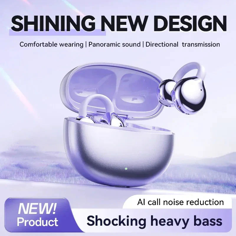 AI Ear Clip Bluetooth Headphones