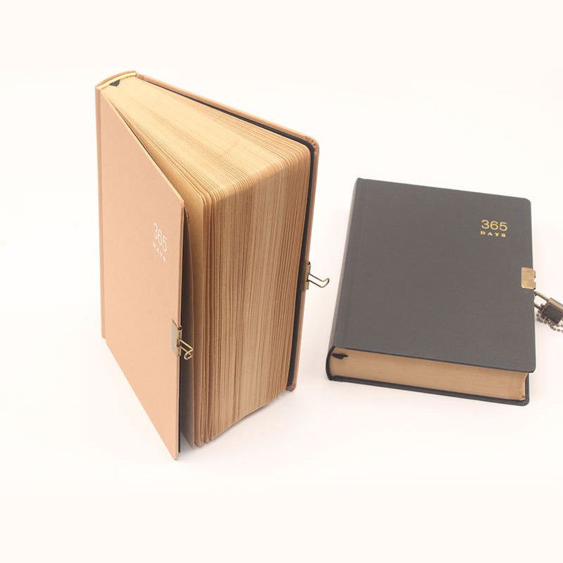 Vintage-Style 365 Days Lockable Journal