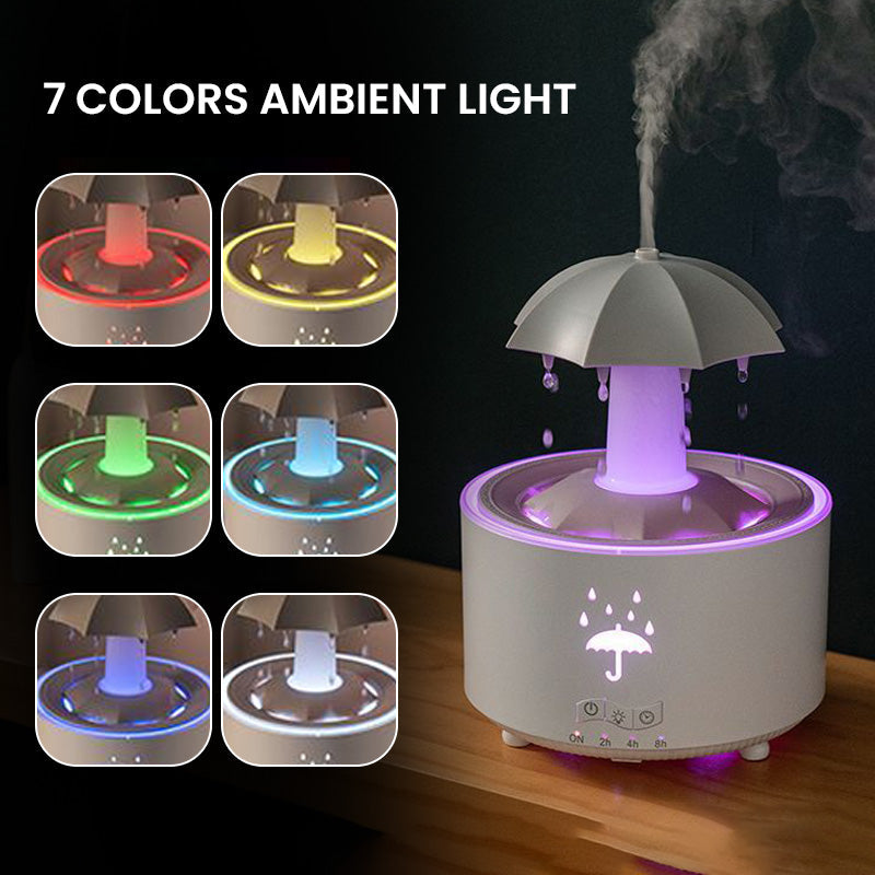 Sleep aid 7 Color Rotating Raindrop Aromatherapy Humidifier