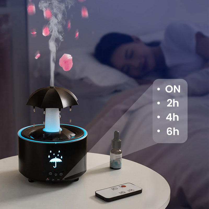 Sleep aid 7 Color Rotating Raindrop Aromatherapy Humidifier