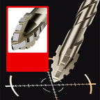 4-Piece Diamond Grit Drill Bit Set - Tile/Glass/Marble/Concrete Drill Bits