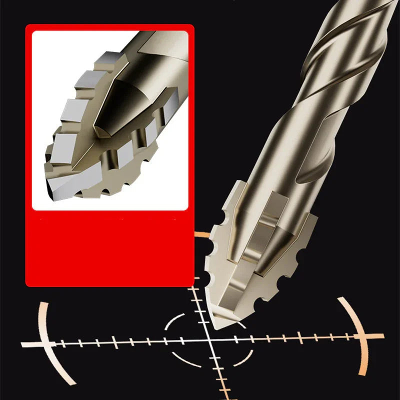 4-Piece Diamond Grit Drill Bit Set - Tile/Glass/Marble/Concrete Drill Bits