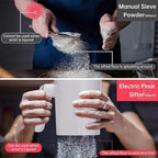 Battery Operated Electric Flour Sifter for Baking