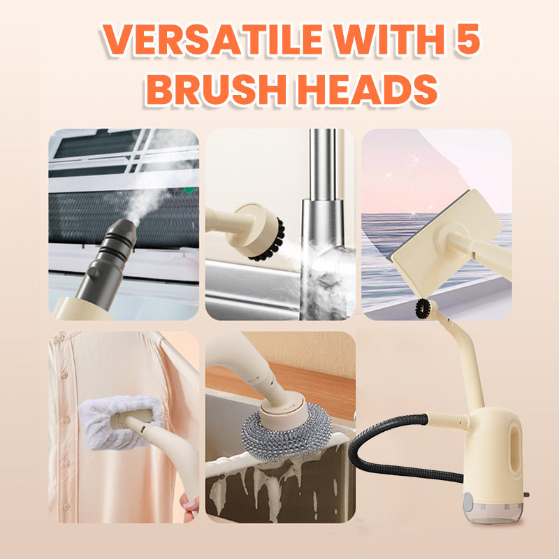 Steam cleaners for the household - ! 3000 PSI and 120°C steam – Removes dirt and bacteria in seconds 9 multi-functional nozzles – suitable for cars, kitchens, outdoor spaces, and more