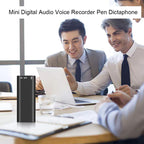 Mini Digital Audio Voice Recorder Pen – Dictaphone, Clear Sound & Portable for Meetings/Lectures