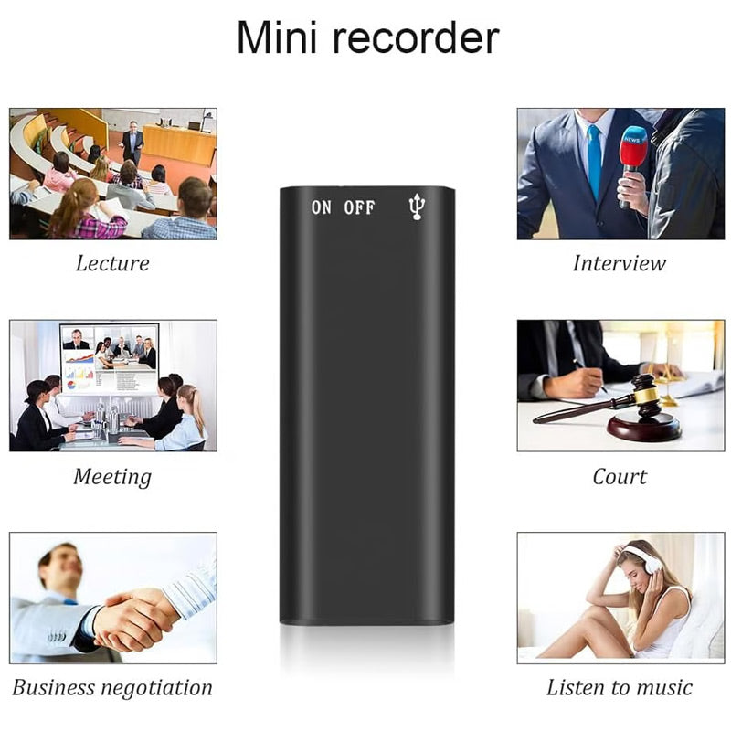 Mini Digital Audio Voice Recorder Pen – Dictaphone, Clear Sound & Portable for Meetings/Lectures