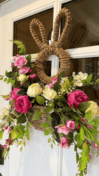 Easter Sale - Bunny Basket Hanging Wall Pocket Spring Decor