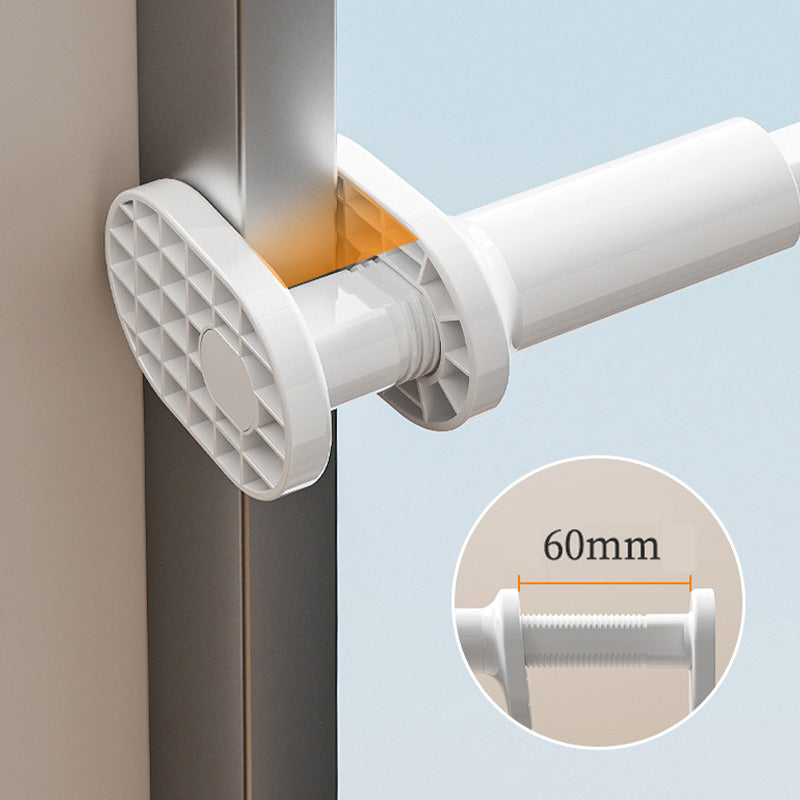 Extendable 5-Hole Clothes Hanger Rack for Window Frame