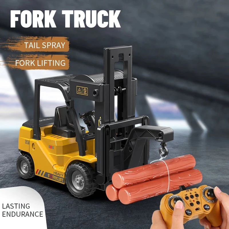 RC Forklift with Lights Music Spray