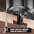 1/4 handle wood veneer carbon fiber board arc bending knife 8 mm small trimming machine special veneer arc cutter head