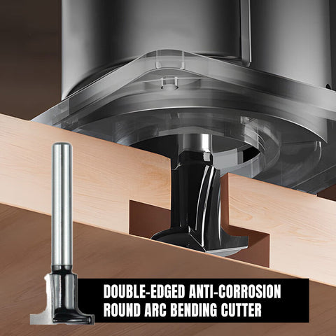 1/4 handle wood veneer carbon fiber board arc bending knife 8 mm small trimming machine special veneer arc cutter head