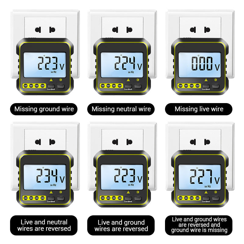 Voice Broadcast Wiring Detection Socket Tester