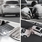300-Degree Coverage 1080P WiFi Dual Dash Cam with Night Vision