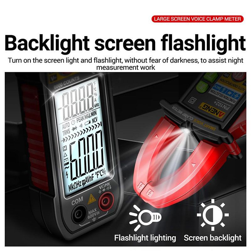 NOW! Smart multi-purpose multifunctional clamp meter with automatic voice output