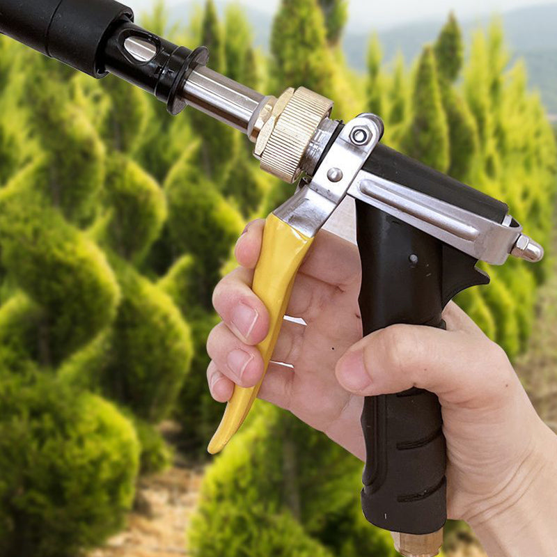 High pressure atomising sprayer with windproof water nozzle