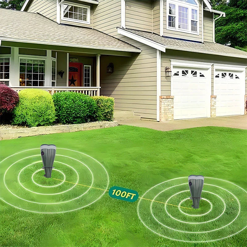 Solar Powered Waterproof Screw Mole Repellent