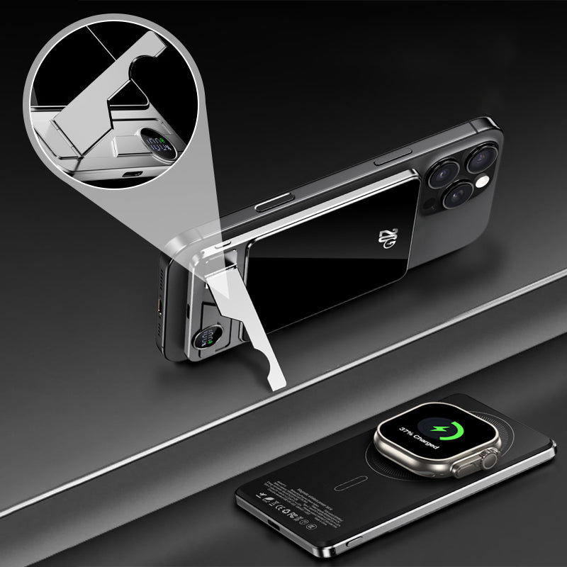 50% discount Magnetic dual mode power bank with stand