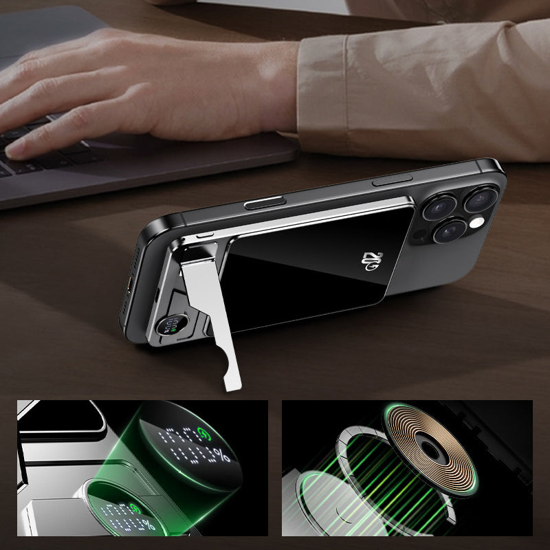 50% discount Magnetic dual mode power bank with stand