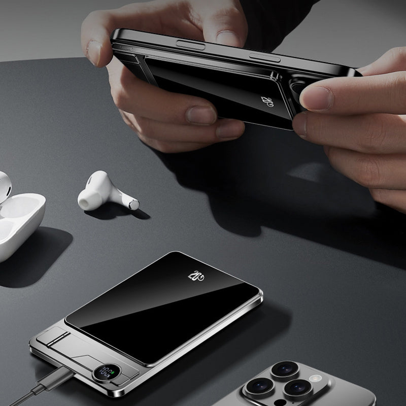 50% discount Magnetic dual mode power bank with stand