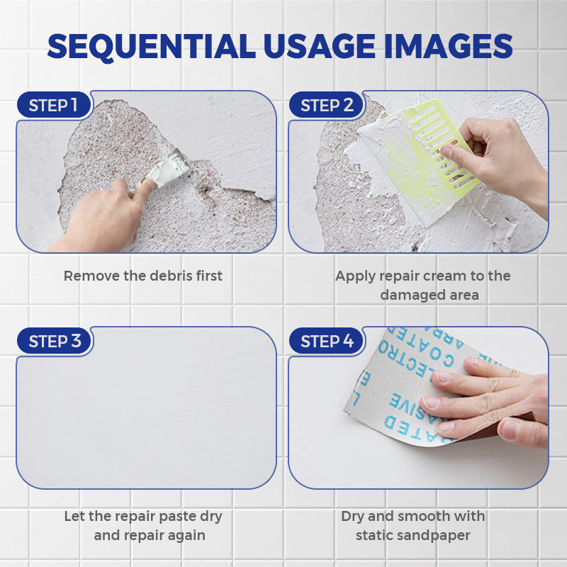 Offer Waterproof & Mildew-Resistant Wall Repair Paste