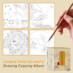 Chinese Painting White Drawing Copying Album