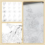 Chinese Painting White Drawing Copying Album