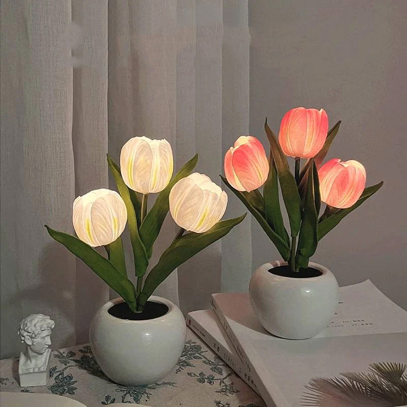LED Tulip Night Light Flower Table Lamp Buy 2