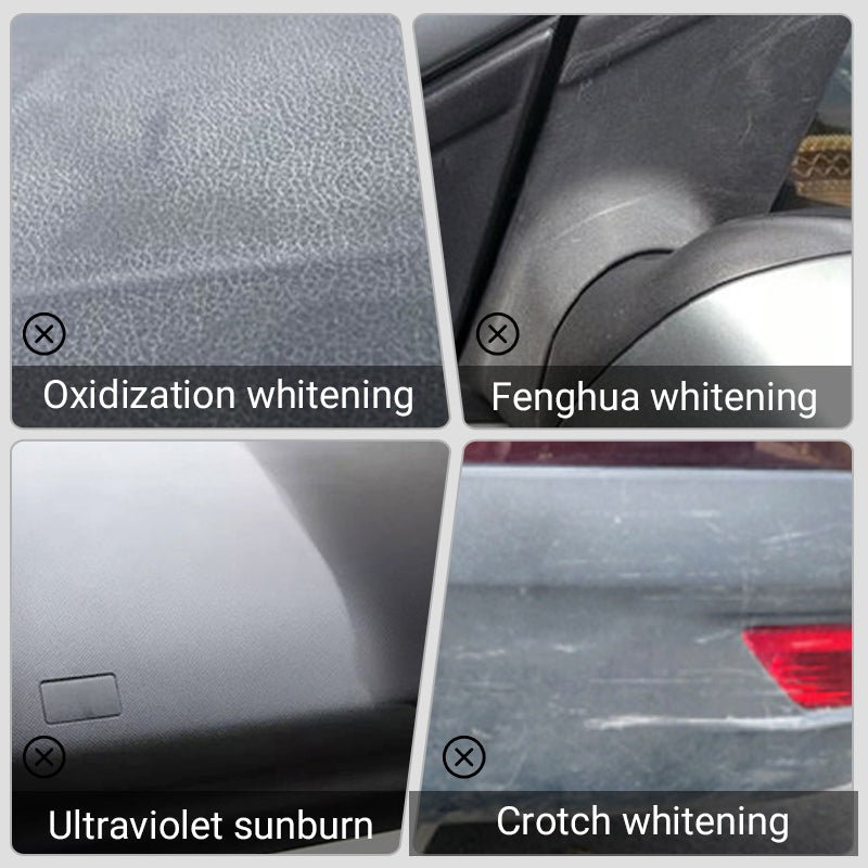 1-Step Plastic Trim Renewal – Restores Faded Car Interiors & Exteriors Free Sponge