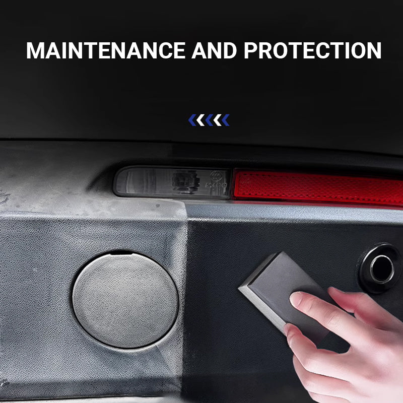 1-Step Plastic Trim Renewal – Restores Faded Car Interiors & Exteriors Free Sponge