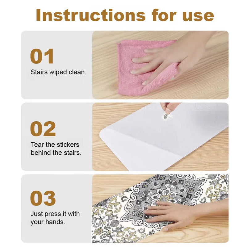 New Hot Selling Non-slip & Silent Self-Adhesive Stair Mats