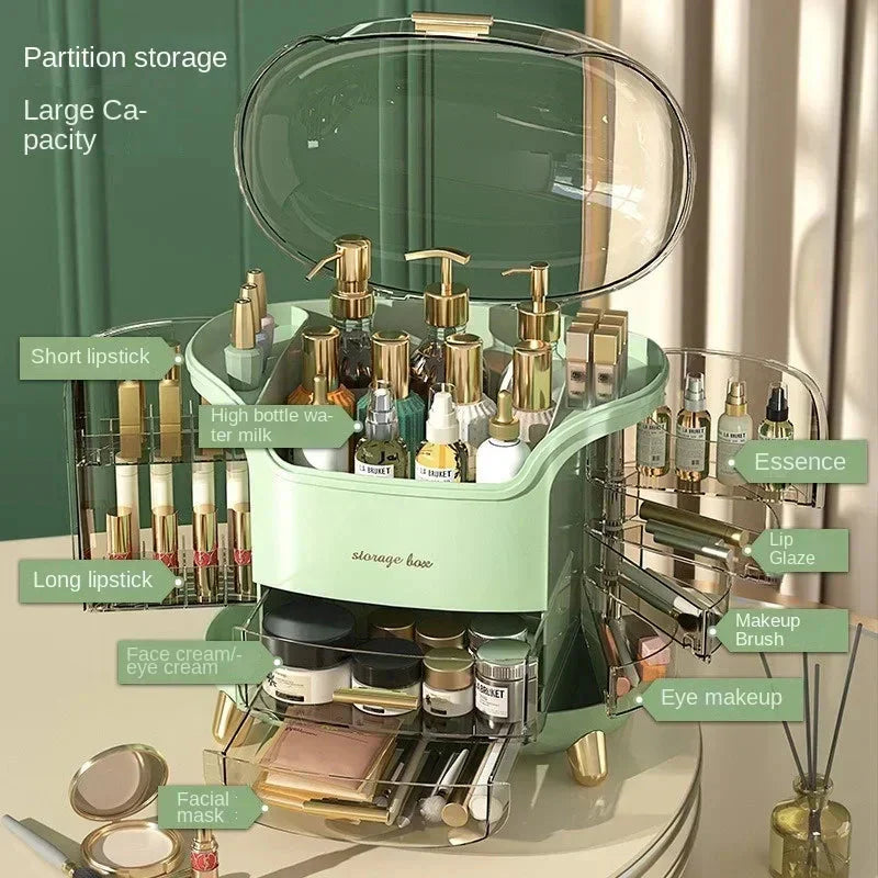 Light Luxury Dustproof Cosmetics Storage Box
