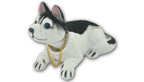 A charming and dominant dog with a shaking head will accompany you on the path to wealth