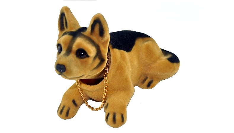 A charming and dominant dog with a shaking head will accompany you on the path to wealth