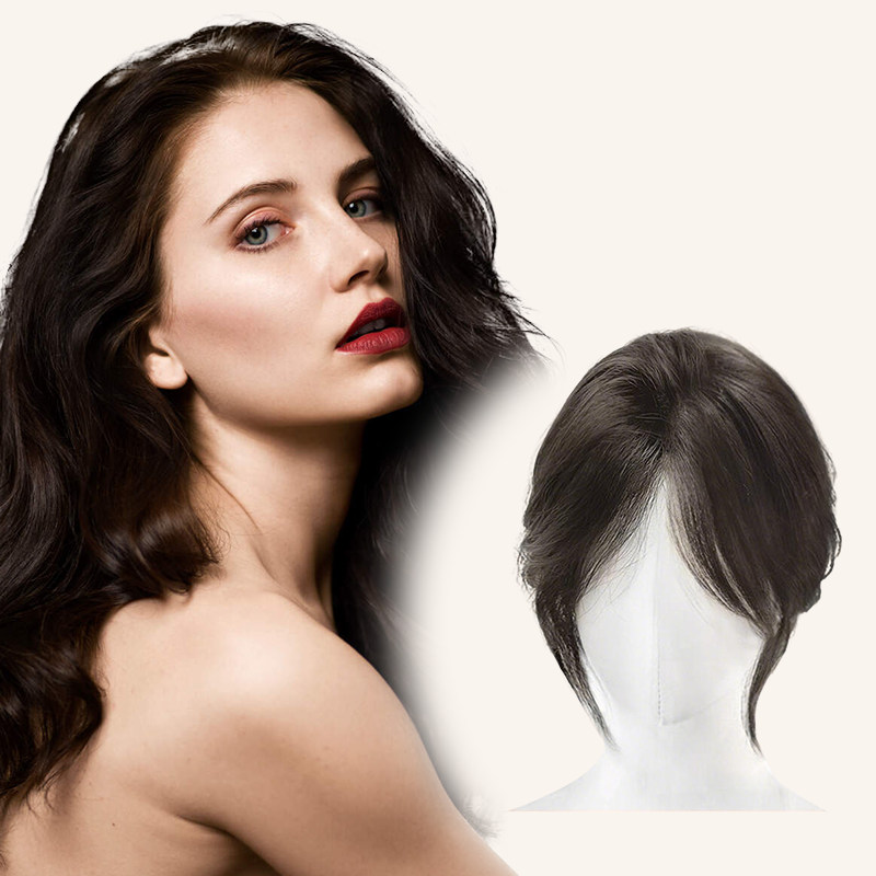 Natural Clip-on Partial Bangs Hair Piece