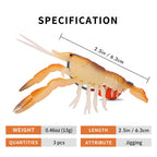 Soft Shrimp Swimbait Pre-rigged Fishing Jig Lures