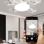 Remote-Controlled LED Ceiling Fan Light